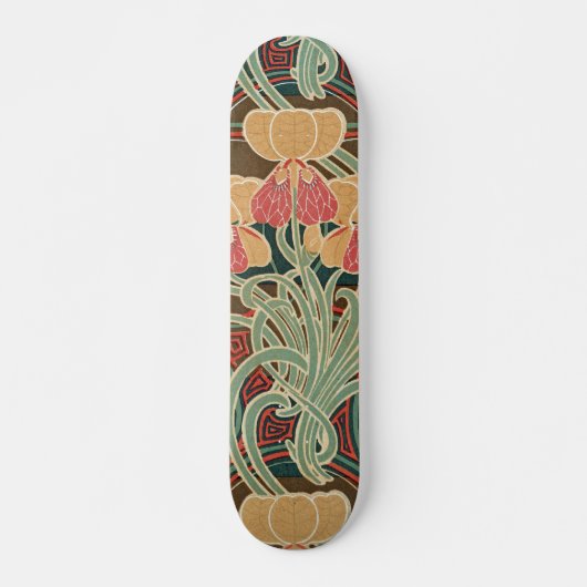 Art Nouveau Pattern #4 op Emporio Moffa Skateboard (Voorkant)