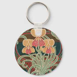 Art Nouveau Pattern #4 op Emporio Moffa Sleutelhanger