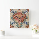 Art Nouveau Pattern #6 op Emporio Moffa Vierkante Klok (Huis)