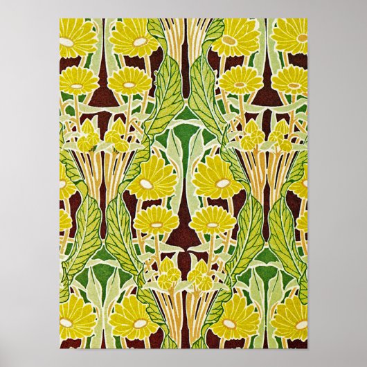 Art Nouveau Pattern #7 in Emporio Moffa Poster (Voorkant)