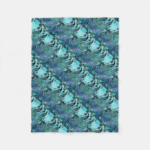 Art Nouveau Pauw Illustratie Antiek Fleece Deken