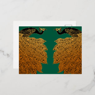 Art Nouveau Pauw Will Bradley Folie Feestdagen Briefkaart