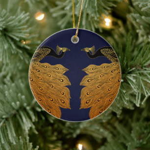 Art Nouveau Pauw Will Bradley Keramisch Ornament