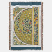 Art nouveau peace animals grapevines verneuil deken (Voorkant Verticaal)