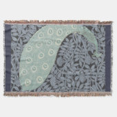 Art Nouveau Peacock Classic  Bird Deken (Voorkant)