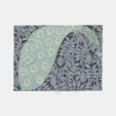Art Nouveau Peacock Classic Bird Fleece Deken (Voorkant (Horizontaal))