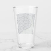 Art Nouveau Peacock Classic Bird Glas (Achterkant)