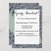 Art Nouveau Peacock Classic Bird Kaart (Voorkant / Achterkant)