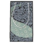 Art Nouveau Peacock Classic  Bird Klein Cadeauzakje (Voorkant)