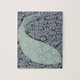 Art Nouveau Peacock Classic Bird Legpuzzel