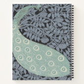 Art Nouveau Peacock Classic Bird Notitieboek (Achterkant)