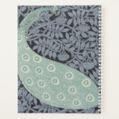 Art Nouveau Peacock Classic  Bird Planner (Achterkant)