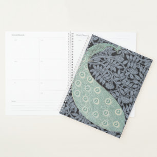 Art Nouveau Peacock Classic Bird Planner