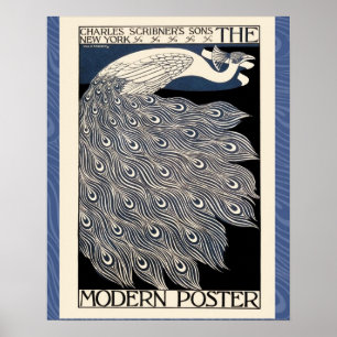 Art Nouveau Peacock Poster