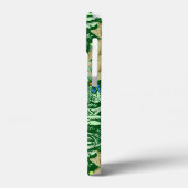 Art Nouveau Peacock Print, Cobalt Blue en Green Case-Mate iPhone Case (Achterkant / Links)