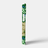 Art Nouveau Peacock Print, Cobalt Blue en Green Case-Mate iPhone Case (Achterkant / Rechts)