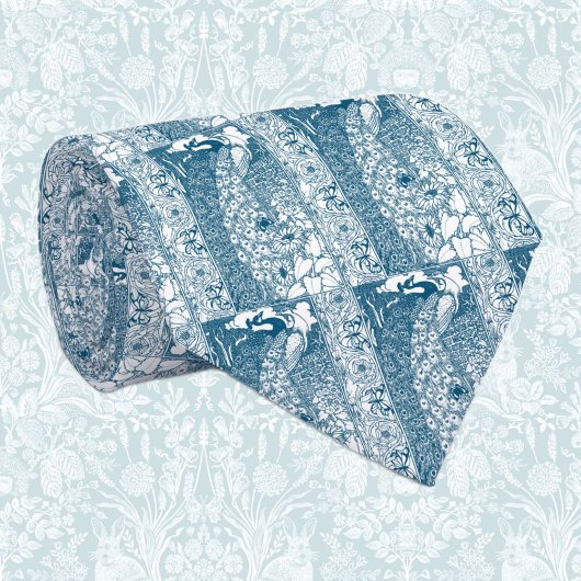 Art Nouveau Peacock Stropdas