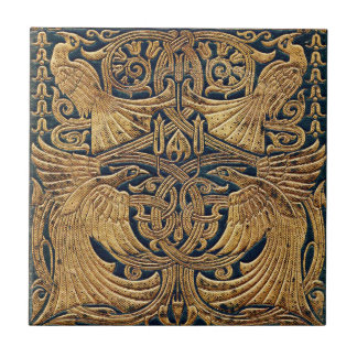 Art Nouveau Peacock Tegeltje