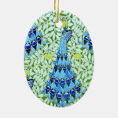 Art Nouveau Peacocks Keramisch Ornament (Achterkant)