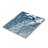 Art Nouveau Peacocks Tegeltje (Zijkant)