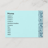 Art Nouveau Peacocks Visitekaartje (Achterkant)