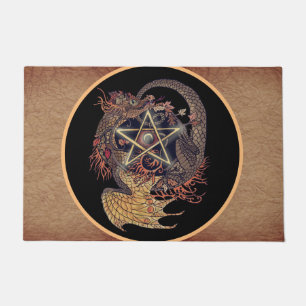 Art Nouveau Pentacle Dragon Deurmat