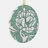 Art Nouveau Peony Ornament (Rechts)