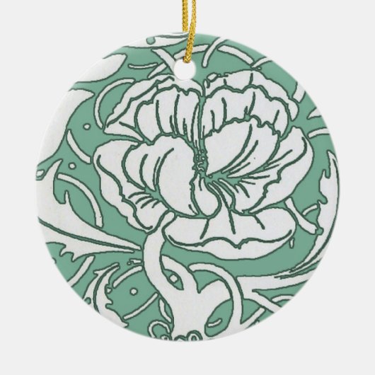 Art Nouveau Peony Ornament (Voorkant)