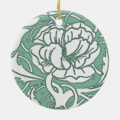 Art Nouveau Peony Ornament (Achterkant)