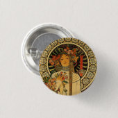 Art Nouveau Pinback Button (Voorkant /achterkant)