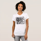 Art Nouveau Pine Cone T-shirt (Voorkant volledig)