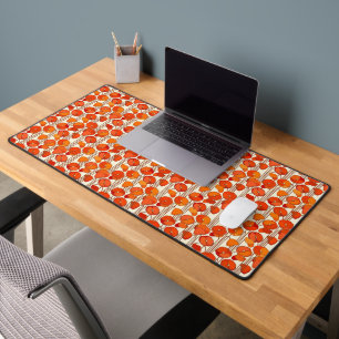 Art Nouveau Poppies Desk Mat