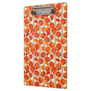 Art Nouveau Poppies-klembord Klembord