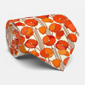 Art Nouveau Poppies Stropdas (Opgerold)