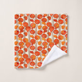Art Nouveau Poppies Towel Set Bad Handdoek (Wasdoekje)