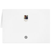 Art Nouveau portrait watercolor Card (Achterkant Horizontaal)