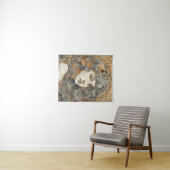 Art Nouveau Portret Vrouw Illustratie Wandkleed (In Situ (horizontaal))