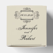 Art Nouveau Posh Bruiloft Favor Box Bedankdoosjes (Bovenkant)