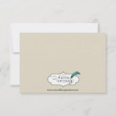 Art Nouveau Posh Bruiloft Save the Date (Achterkant)