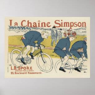 Art Nouveau-Posters - Fietsen Poster