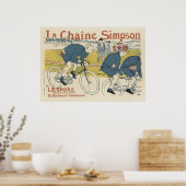 Art Nouveau-Posters - Fietsen Poster (Keuken)