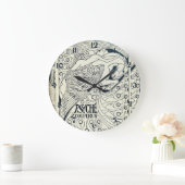 Art Nouveau Psyche op gevleugeld paard Pegasus Grote Klok (Huis)