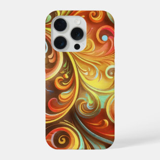 Art Nouveau: Radiant Baroque twirls  iPhone 15 Pro Hoesje