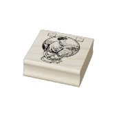 Art Nouveau Reading Books Rubber Stamp Rubberstempel (Stempel)