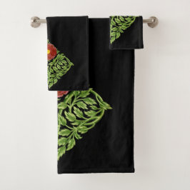 Art Nouveau Red Rose De Morgan Bad Handdoek