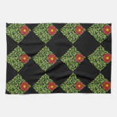 Art Nouveau Red Rose De Morgan Theedoek (Horizontaal)