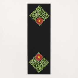 Art Nouveau Red Rose De Morgan Yogamat