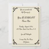 Art Nouveau, Restaurant Soft Opening Party (Achterkant)