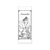 Art Nouveau Retro Vrouw Rubberstempel (Afrduk)