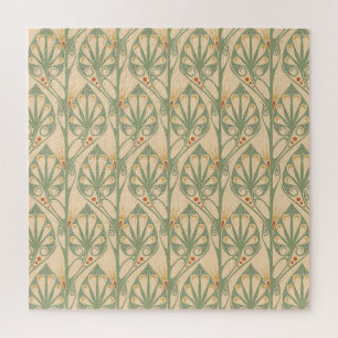 Art Nouveau, Retro Wallpaper Design. Legpuzzel
